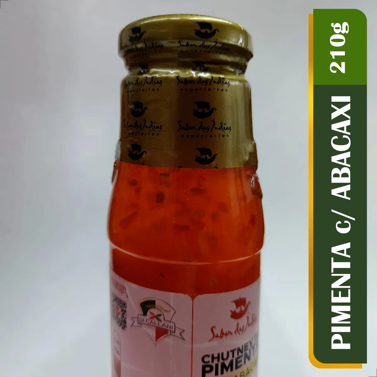 Chutney de Pimenta com Abacaxi - 210g Sabor das Indias