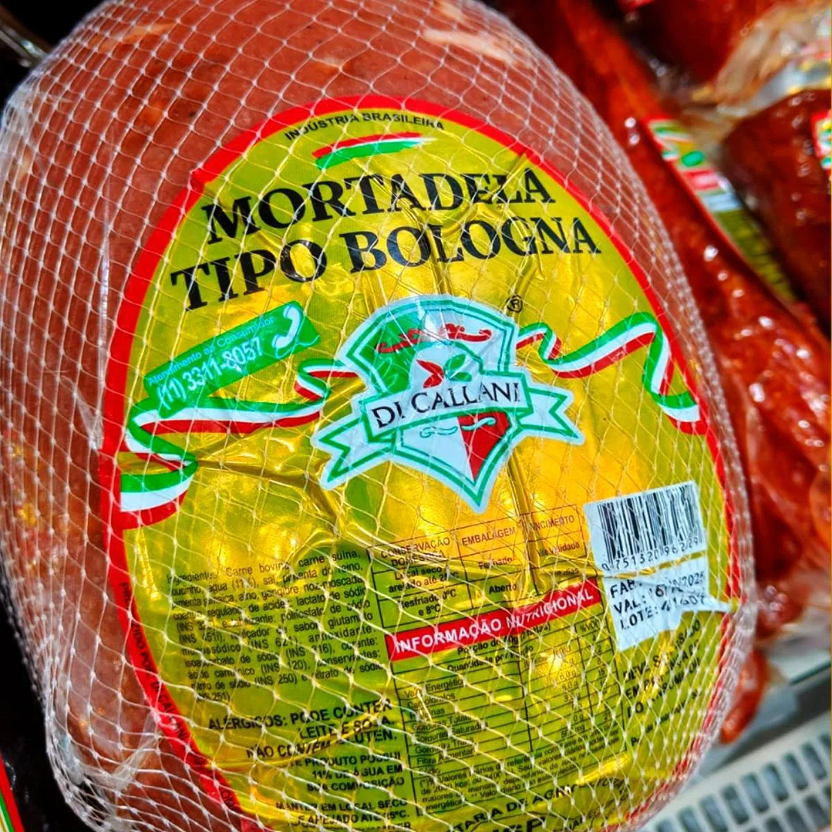 Mortadela Di Callani Com Pistache - 500g